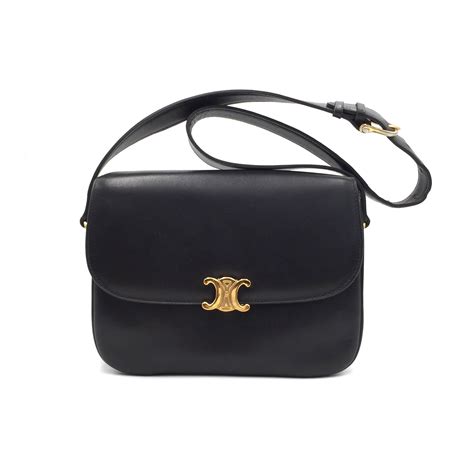 celine box bag triomphe|celine triomphe bag vintage.